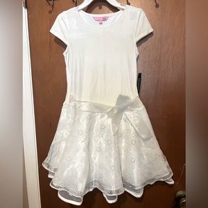 NWT GLAMOUR GIRLS WHITE DRESS